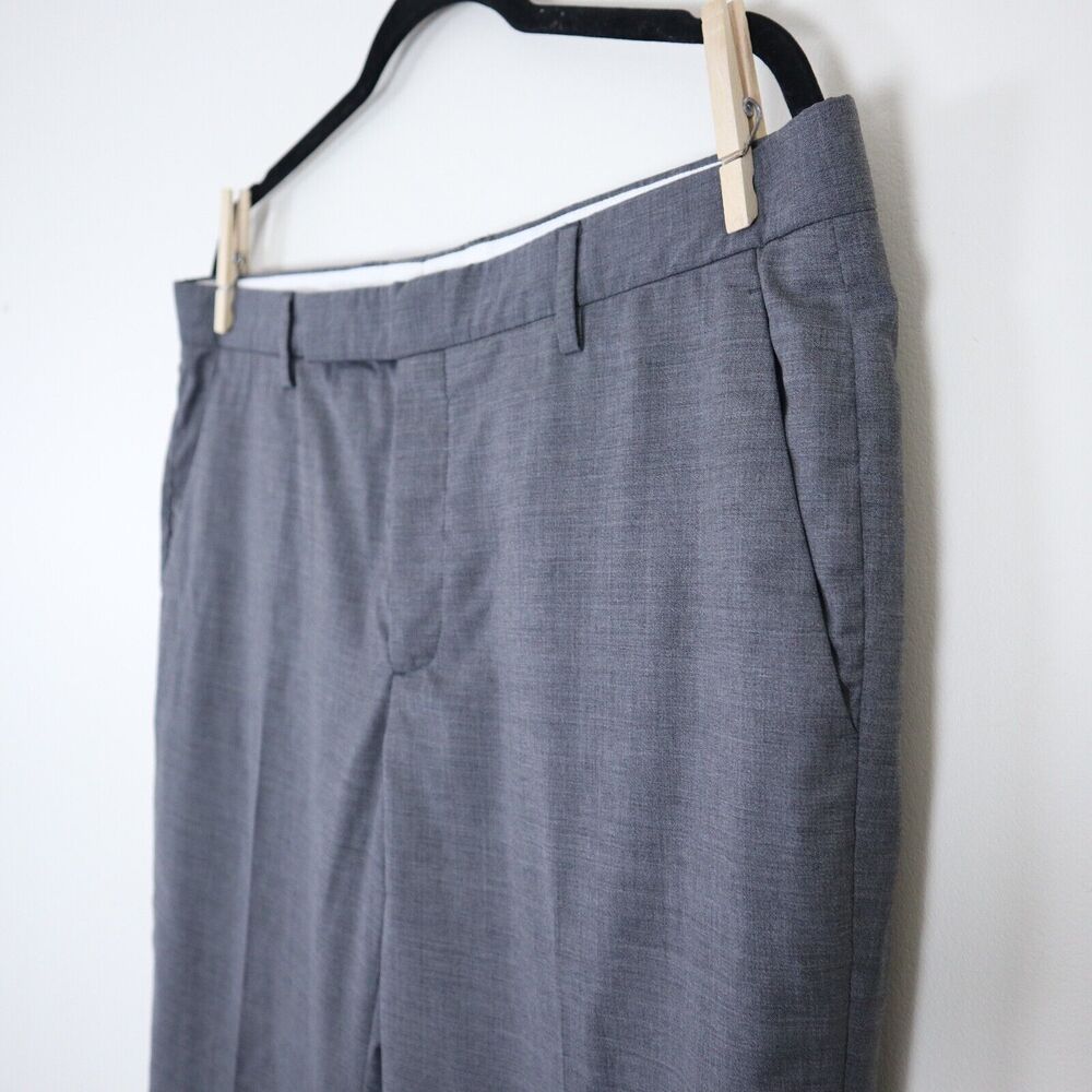 Maison Margiela IT 54 Gray Wool Trousers Slim Straight Leg Pants - Picture 4 of 9
